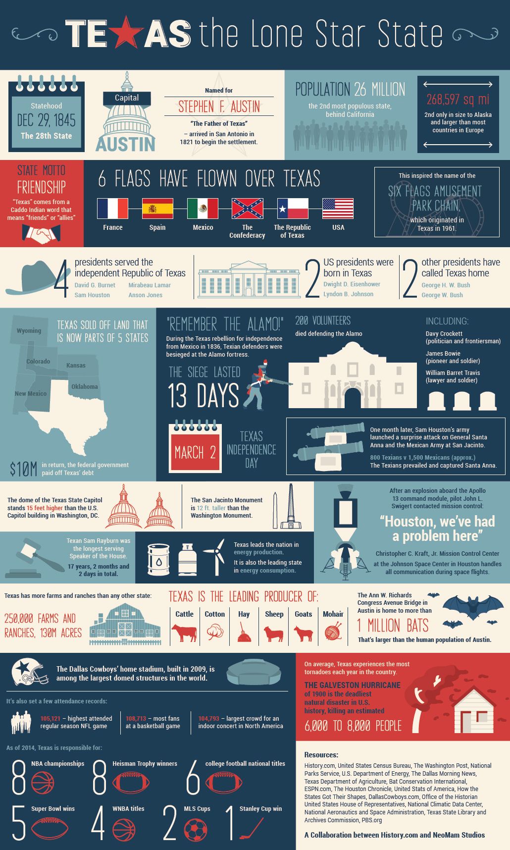 The Texas Infographic — Cool Infographics