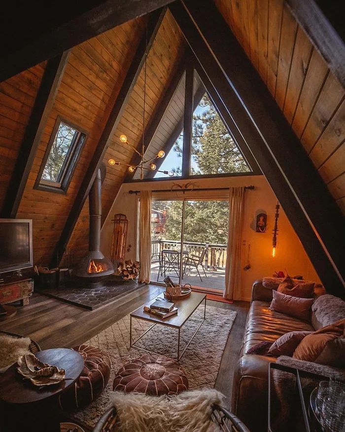 This gorgeous cabin in California in 2020 | Tiny house cabin, House in the woods, A frame house plan
