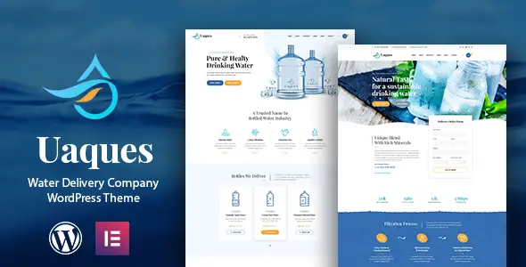 Uaques - Drinking Water Delivery WordPress Theme