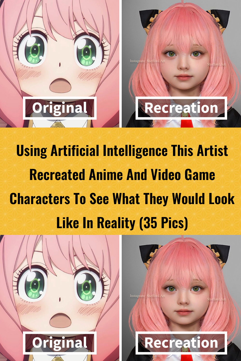 Using Artificial Intelligence, This Artist Recreated Anime And Video Game Characters To See What The