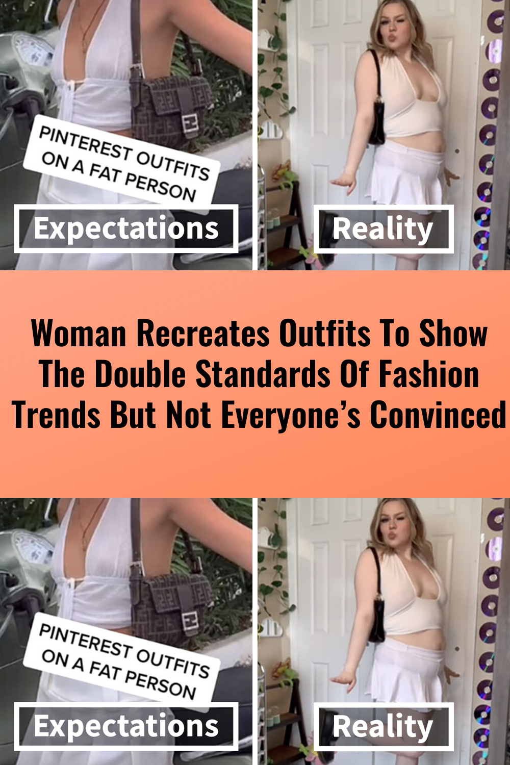 Woman Recreates Outfits To Show The Double Standards Of Fashion Trends, But Not Everyone’s Convinced