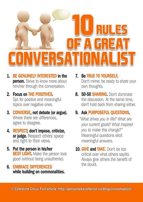 10 Rules of a Great Conversationalist [Manifesto] - Personal Excellence