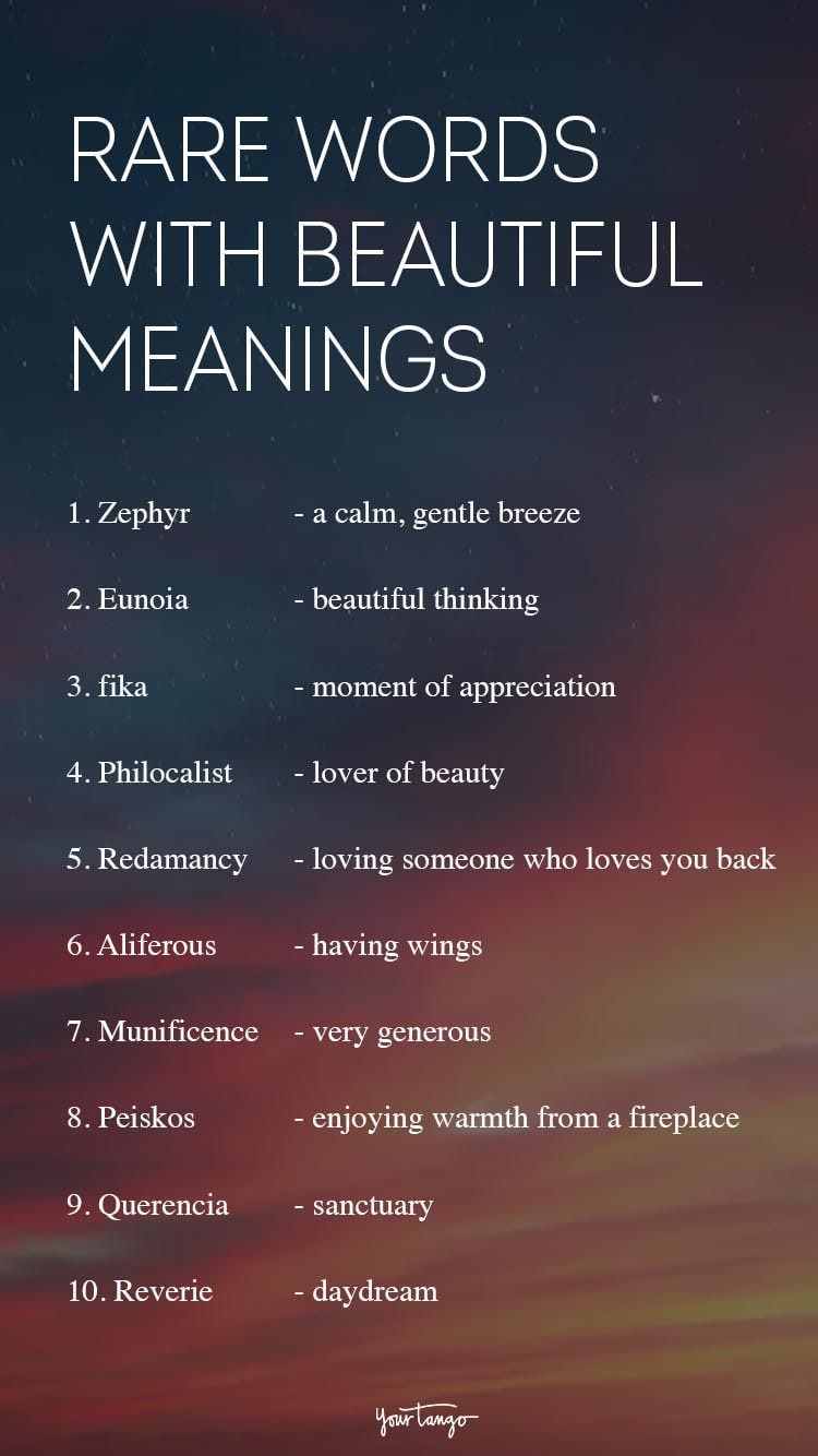126 Rare Words With Beautiful Meanings