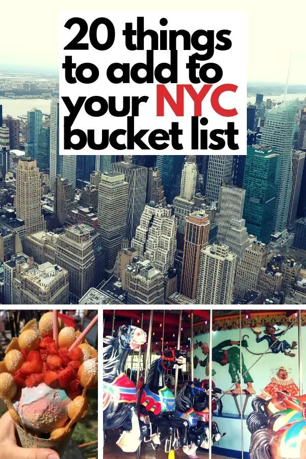 20 Things to Add to Your New York City Bucket List