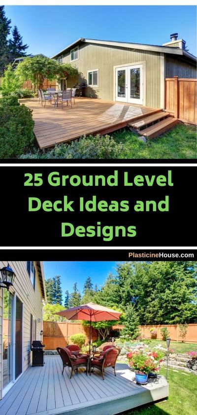 25 Ground Level Deck Ideas and Designs
