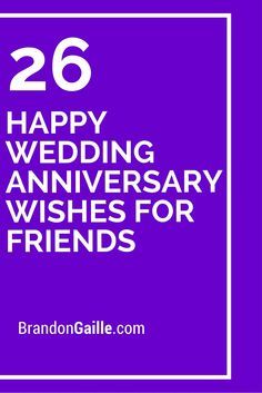 26 Happy Wedding Anniversary Wishes for Friends