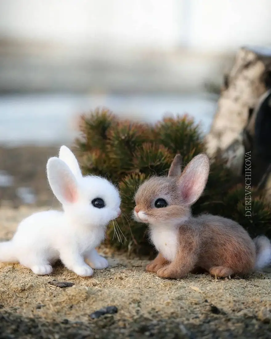 30 Adorable Needle-Felted Wool Animals By Yulia Derevschikova (New Pics)