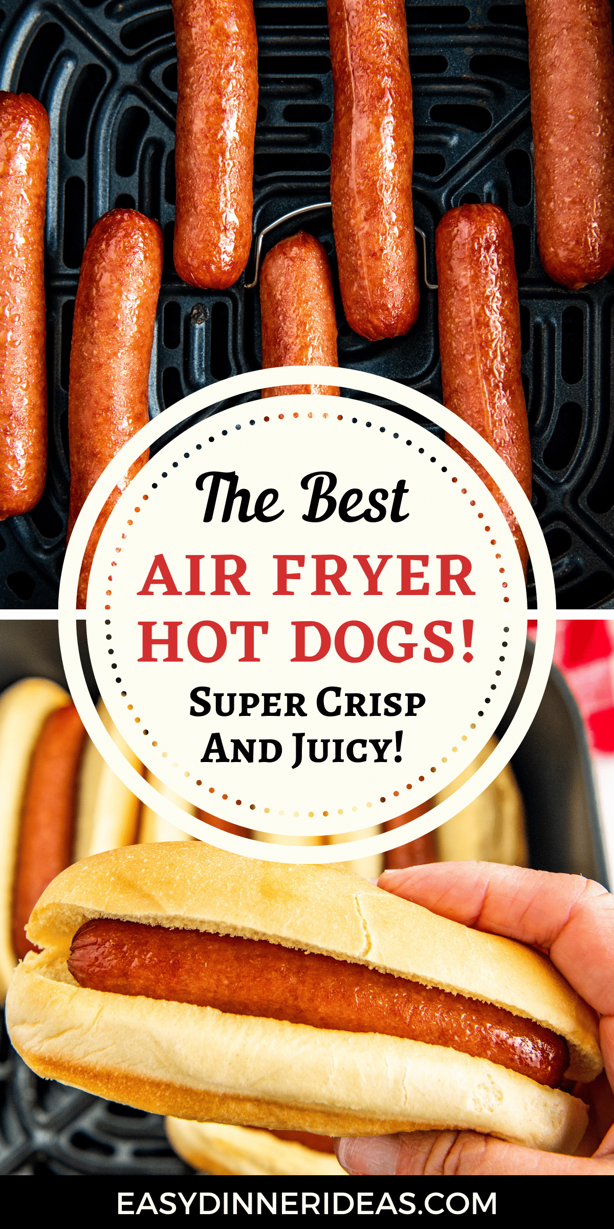 Air Fryer Hot Dogs | The Best Crispy & Juicy Hot Dogs You Can Make!