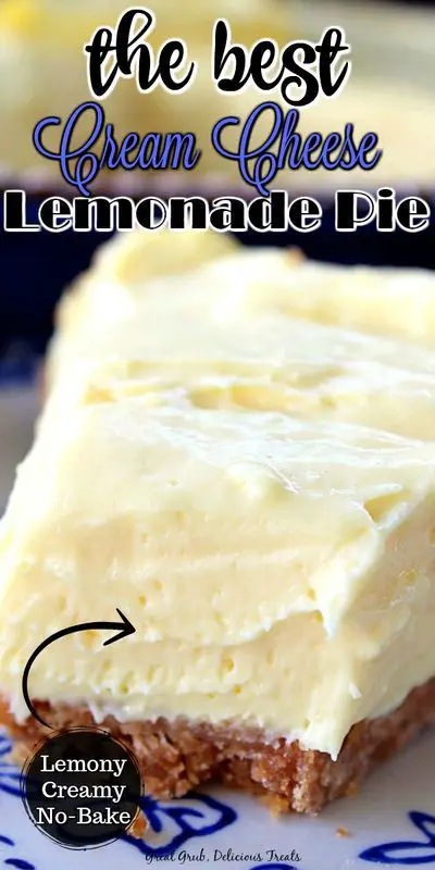 Cream Cheese Lemonade Pie - Great Grub, Delicious Treats