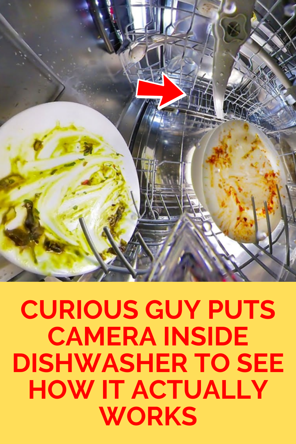 Curious guy puts camera inside dishwasher to see how it actually works