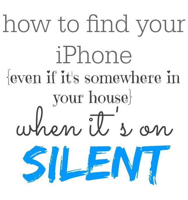 Find your lost iPhone - even when it's on silent and lost in your home