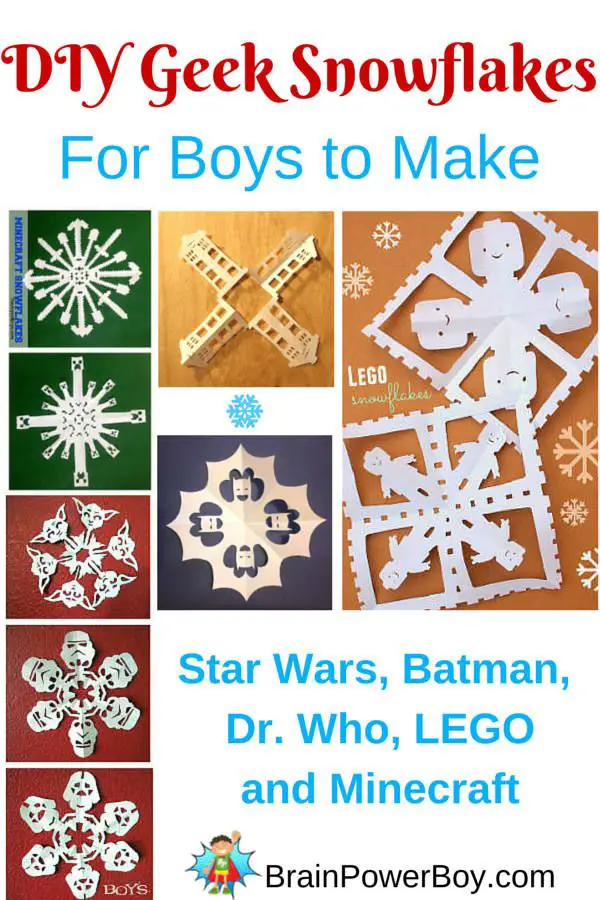 Geeky Paper Snowflakes! So Many Awesome Choices!!