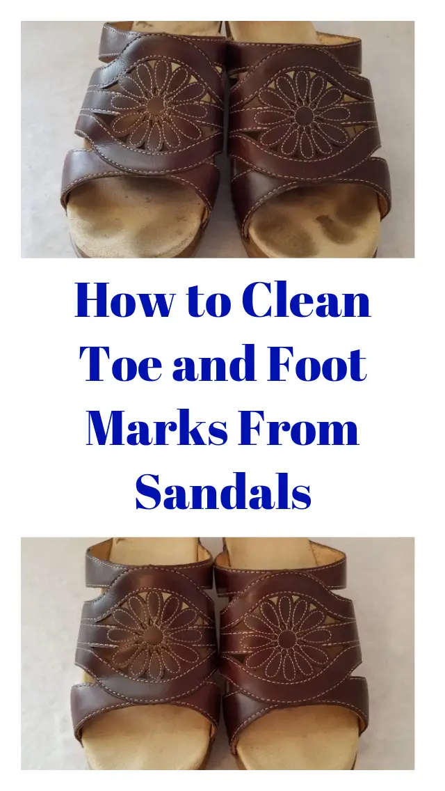 How to Clean Toe and Foot Marks Off Sandals