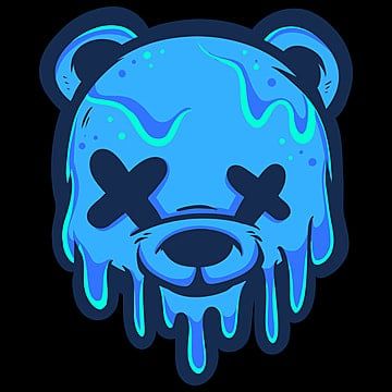 Ice Bear PNG Image, Ice Head Bear Cartoon, Design, Logo Design, Logo Cartoon PNG Image For Free Download