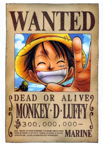 Monkey D. Luffy Photo: Wanted Dead Or Alive
