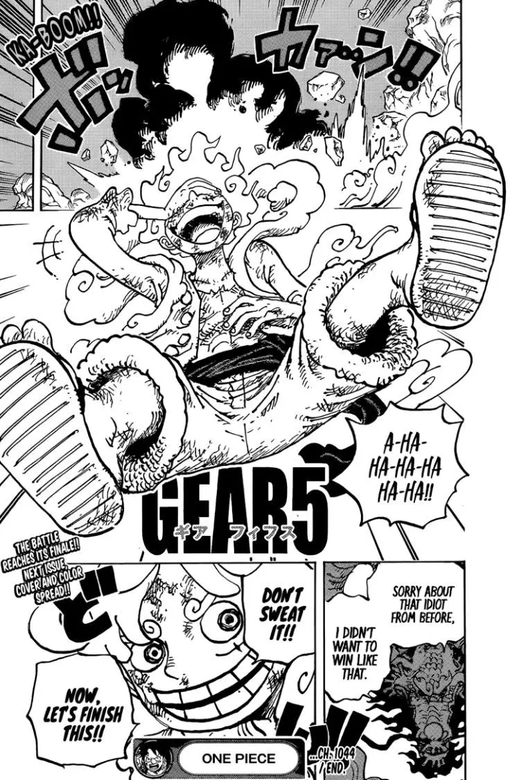 One Piece #chapter1044 - Luffy Gear 5 | One piece manga, One piece comic, One piece chapter