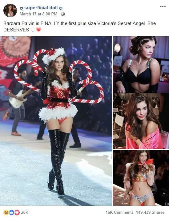 People Are Furious Barbara Palvin Was Called 'The First Plus-Size VS Angel'