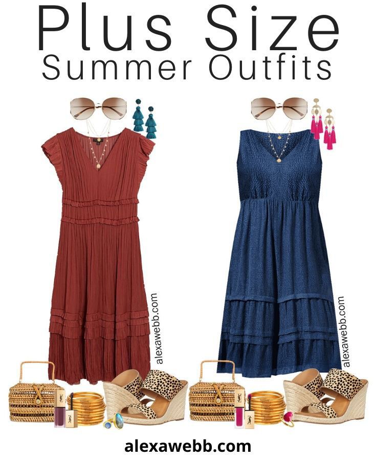 Plus Size Midi Dress Outfit Ideas - Alexa Webb