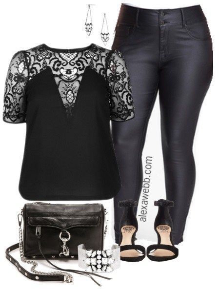 Plus Size Outfit Idea - Dark Nights
