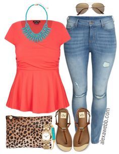 Plus Size Outfit Ideas - Summer Brights