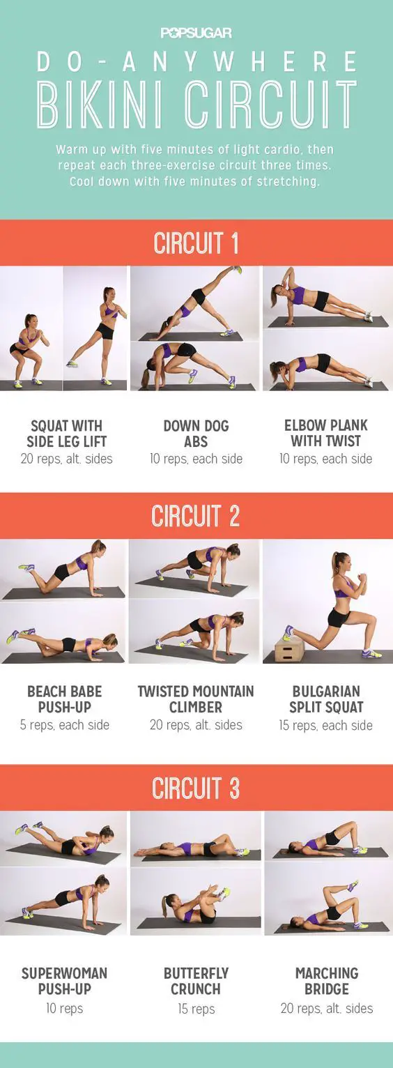 Printable, Do-Anywhere Bikini Workout