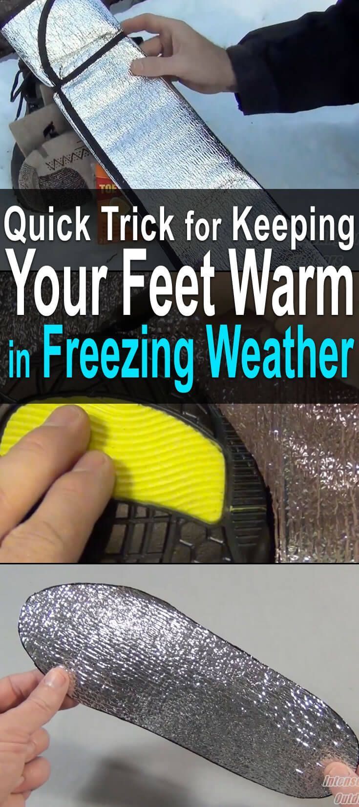 Quick Trick to Keep Your Feet Warm in Freezing Weather