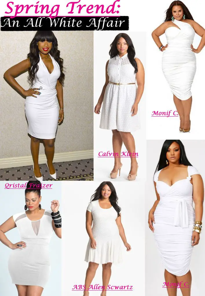 SPRING TRENDS: ALL WHITE PLUS SIZE DRESSES - Stylish Curves