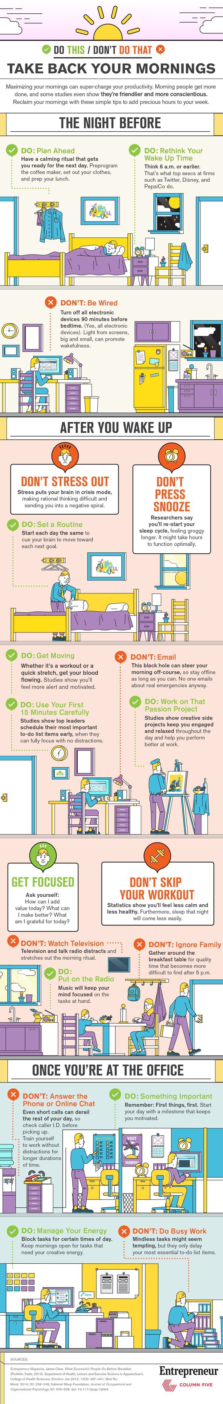 Take Back Your Mornings (Infographic) | Entrepreneur