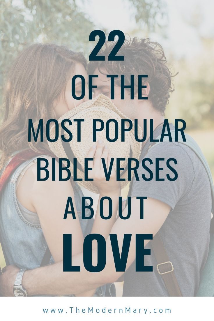 The 22 Most Popular Bible Verses about Love - The Modern Mary