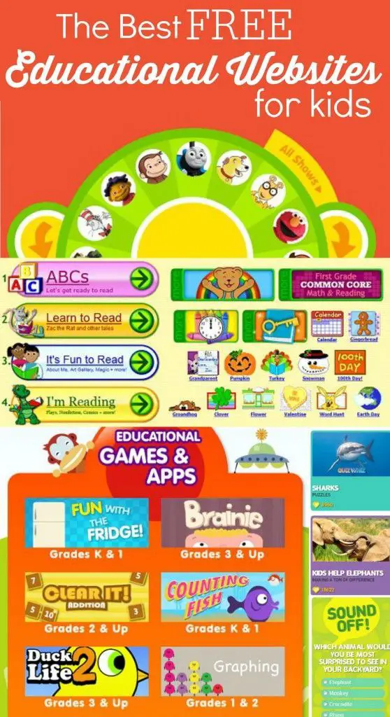The Best Free Educational Websites for Kids (Infograph)