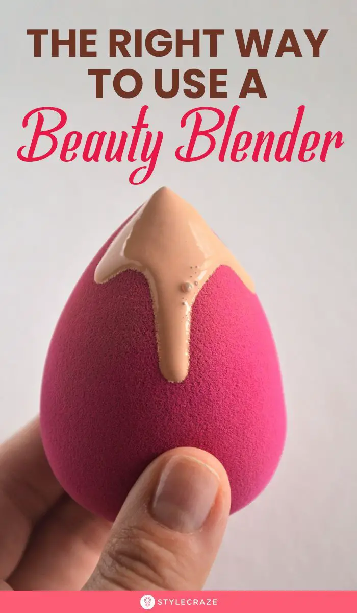 The Right Way To Use A Beauty Blender