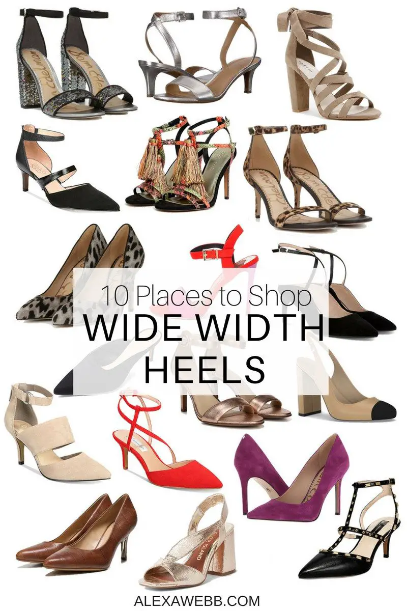 10 Places to Shop Wide Width Heels