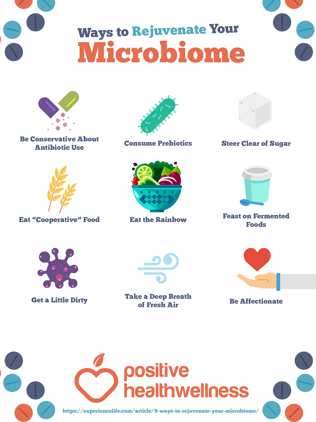9 Ways To Rejuvenate Your Microbiome – Infographic