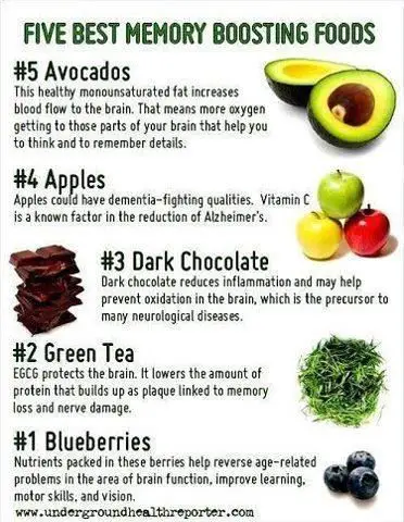 Infographic: 5 Memory Boosting Foods