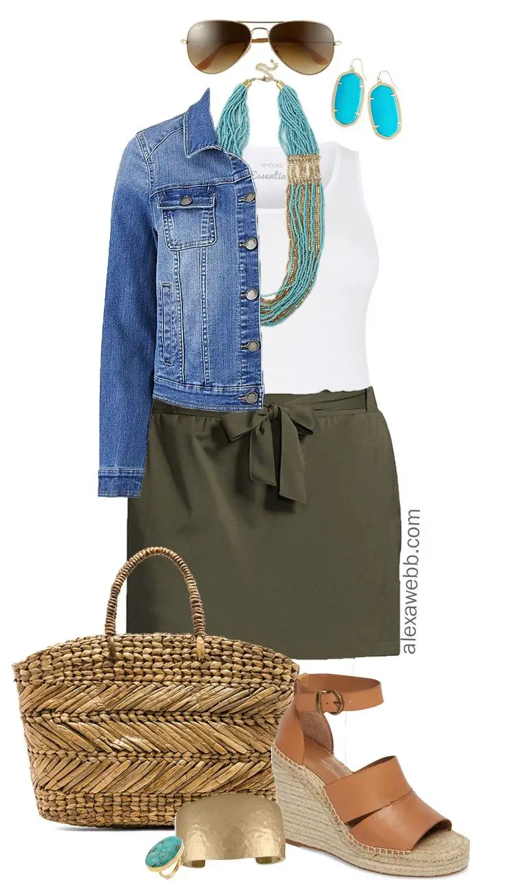 Plus Size Skort Outfit