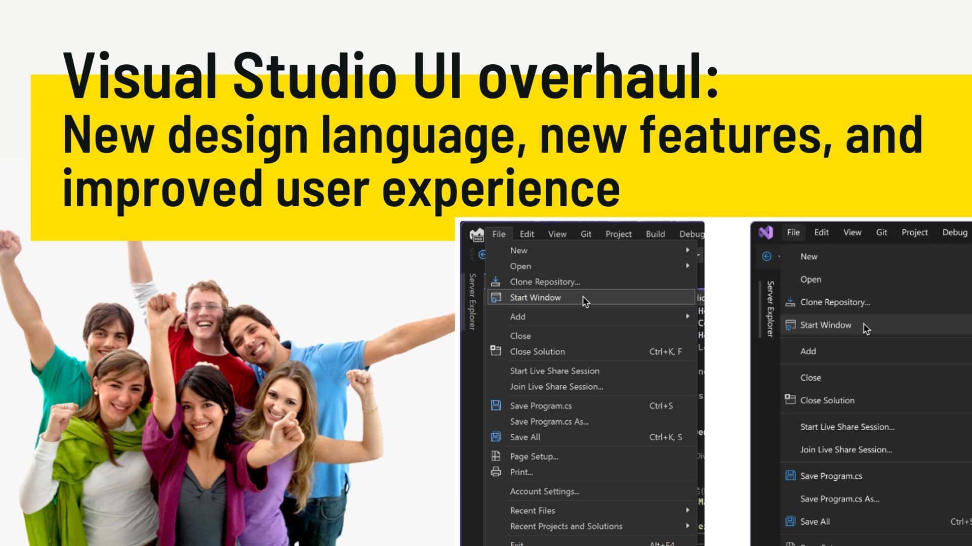 Visual Studio's new UI updates focus on accessibility, productivity, and cohesiveness