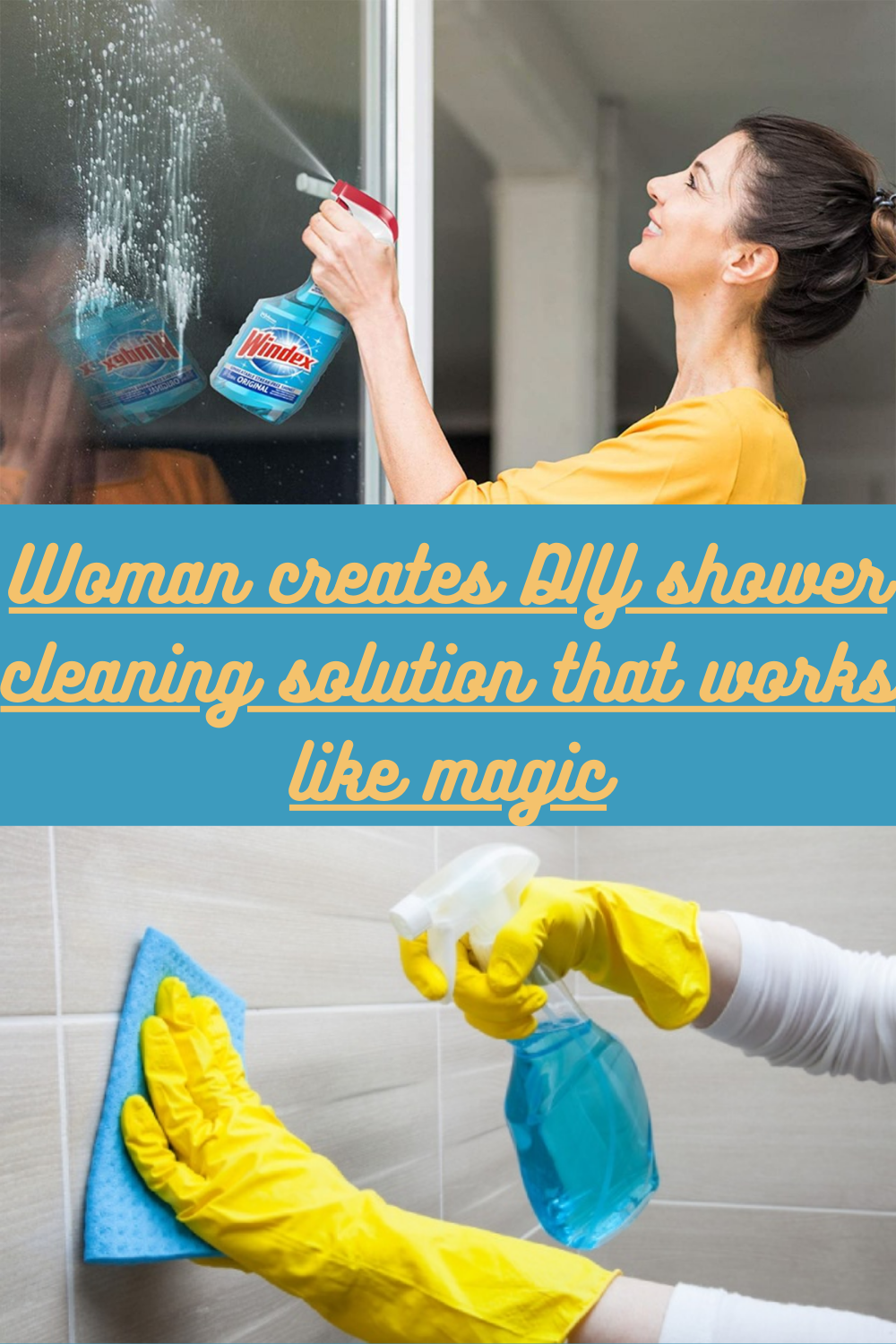 Woman creates DIY shower cleaning solution that works like magic