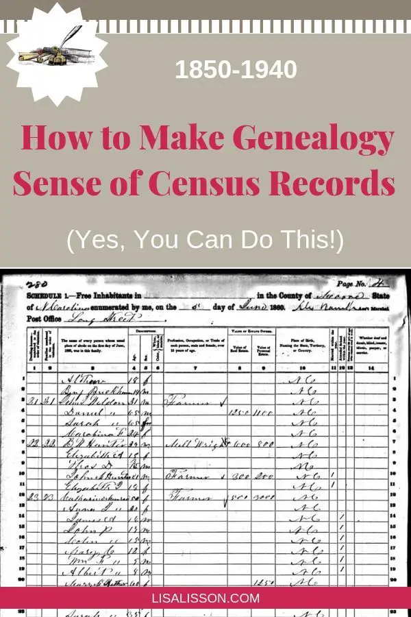 How to Make Genealogy Sense of Online Census Records - 1850-1940