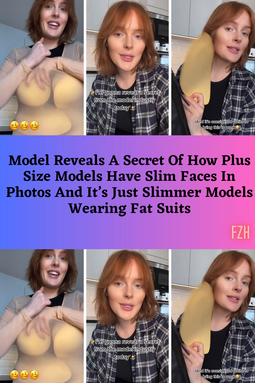 Model Reveals A Secret Of How Plus Size Models Have Slim Faces In Photos And It’s Just Slimmer Model