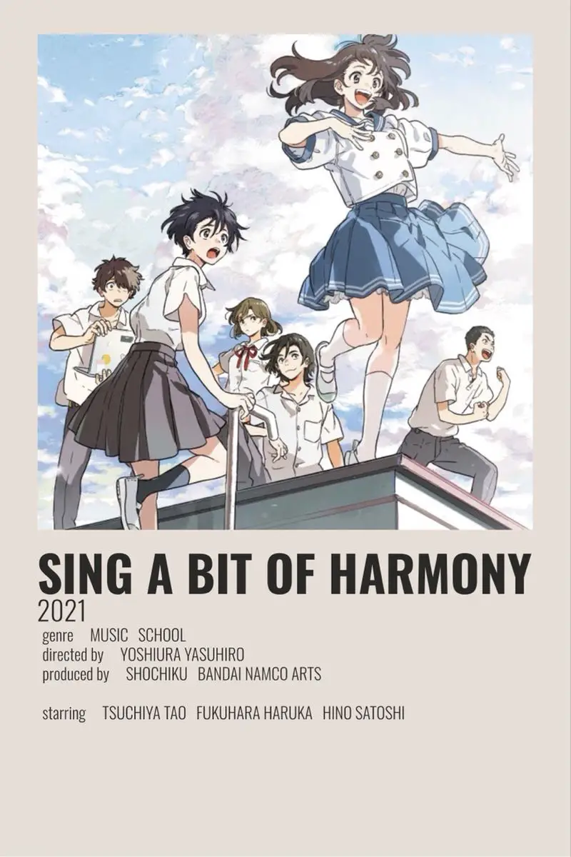 sing a bit of harmony minimalist poster