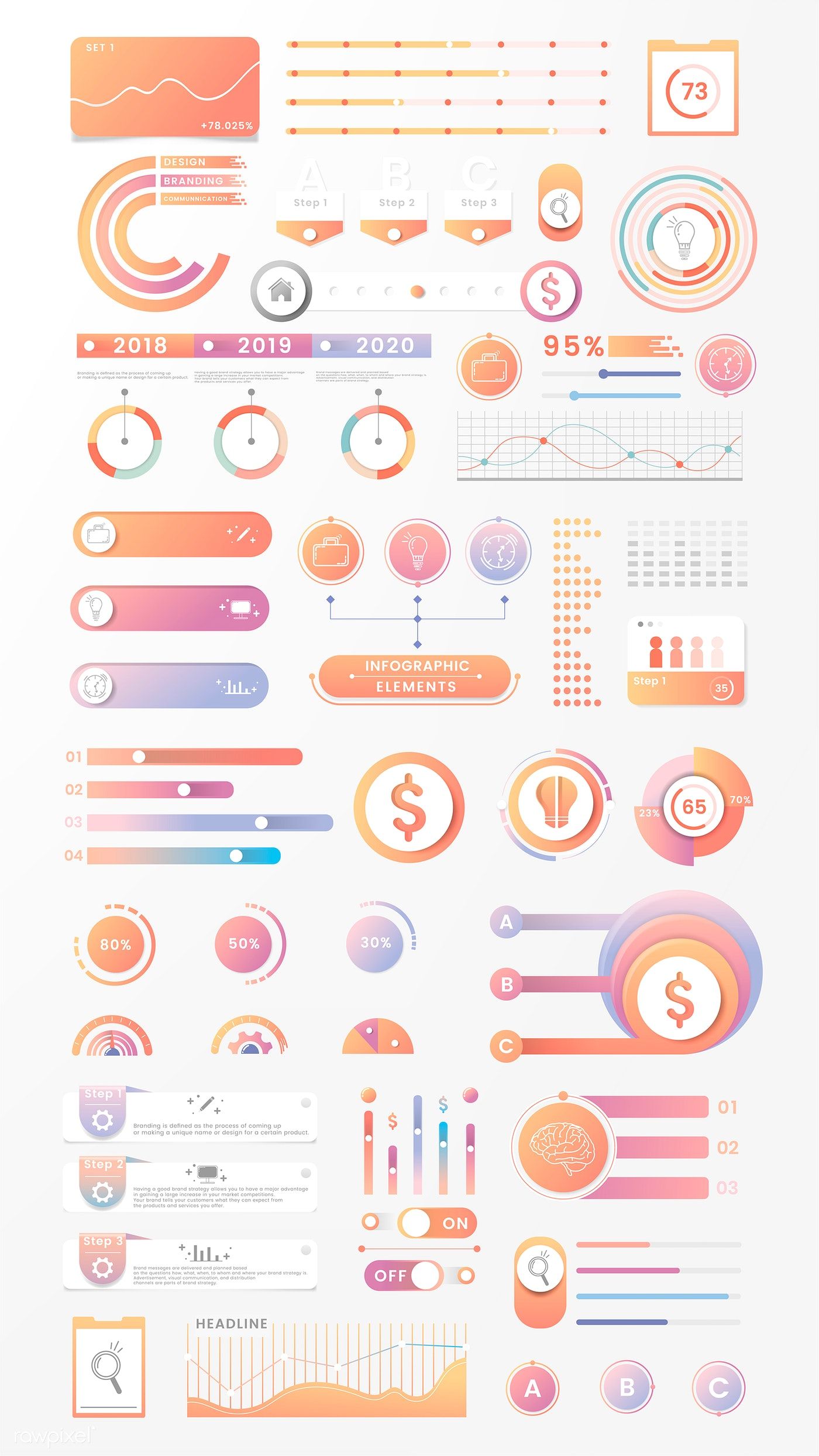 Download premium vector of Colorful infographic element design vector by taus about infographic, 2018, 2019, 2020, and analysis 1055285