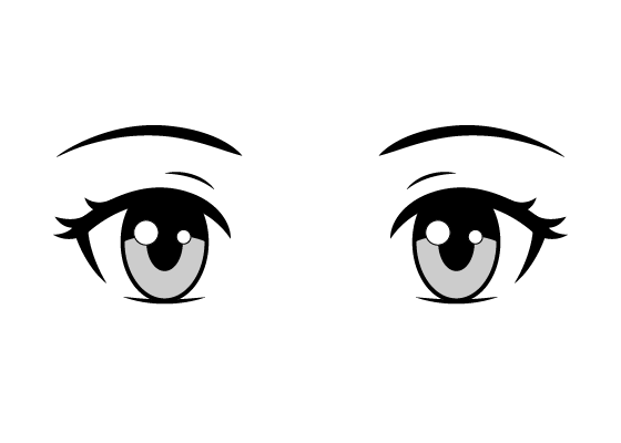How to Draw Anime Eyes (Normal Expression)