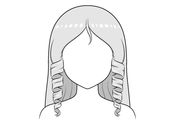 How to Draw Curly Anime Hair