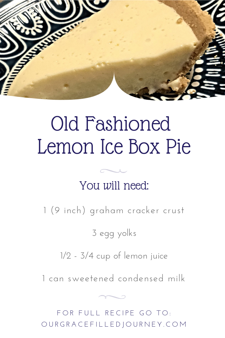 Old Fashioned Lemon Ice Box Pie