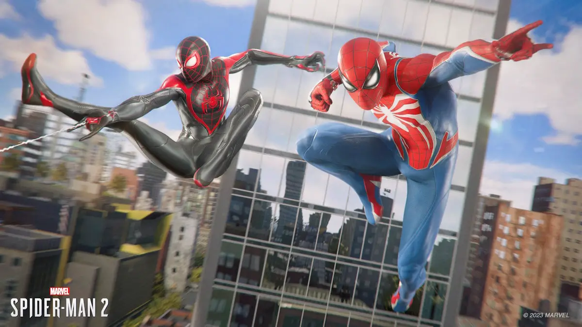 spider-man-2-gameplay-details-open-world-with-fast-travel,-suits-teased