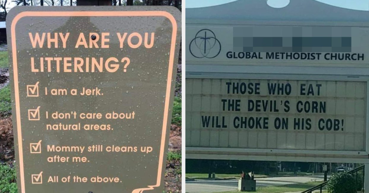18 Funny Signs On Reddit That Made Me Laugh