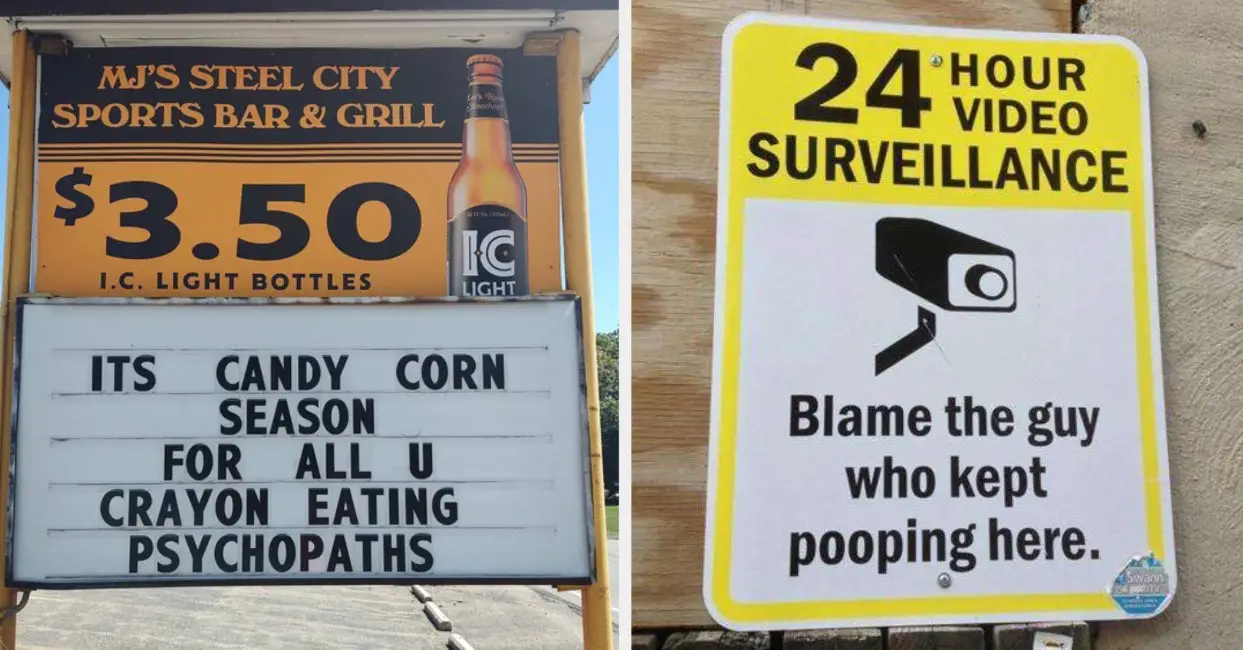 19 Funny Signs Seen On Reddit