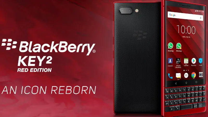 BlackBerry Key2 Red Edition With 128GB Storage, Software Updates Launched at MWC 2019