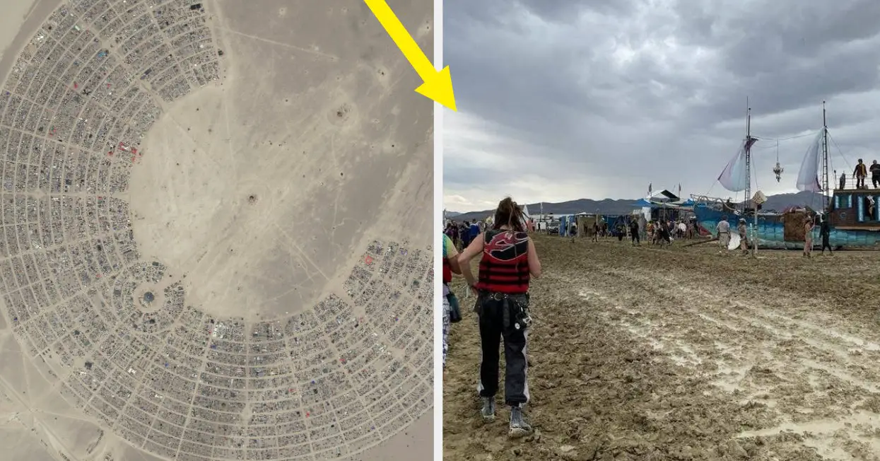 Burning Man Was Interrupted By Heavy Rains And Mud — And These 24 Photos Show The Reality Of What's Happening