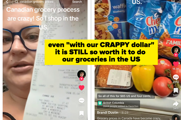 Canadian Woman Goes Viral For Doing Groceries In The USA